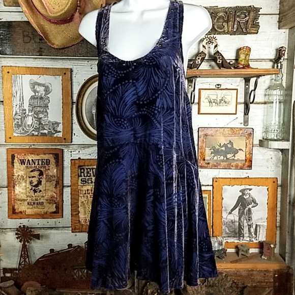 Free People Dresses & Skirts - NWOT Free People ellie burn out velvet dress.